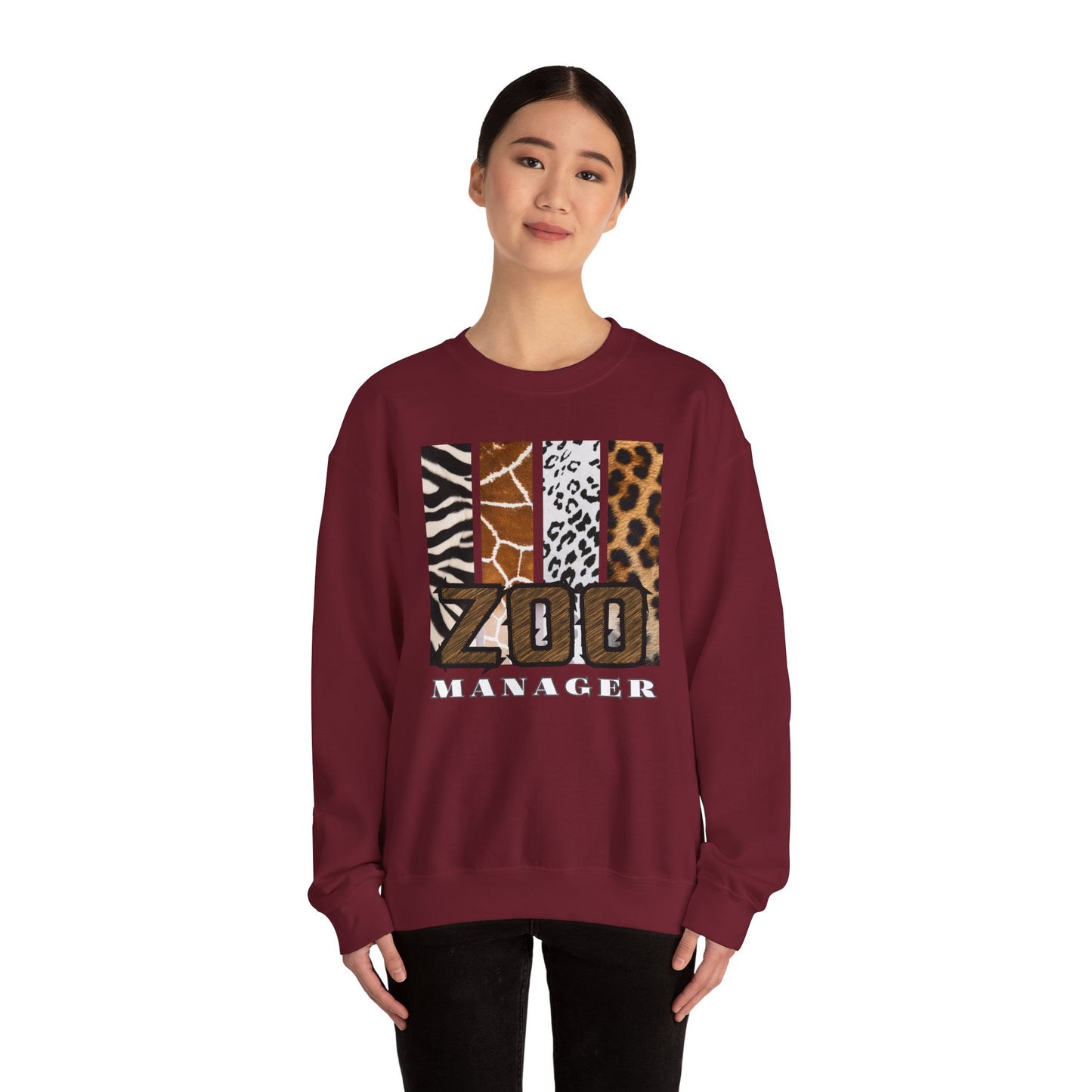 Zoo Manager Crewneck Sweatshirt - Wild Style for Animal Lovers