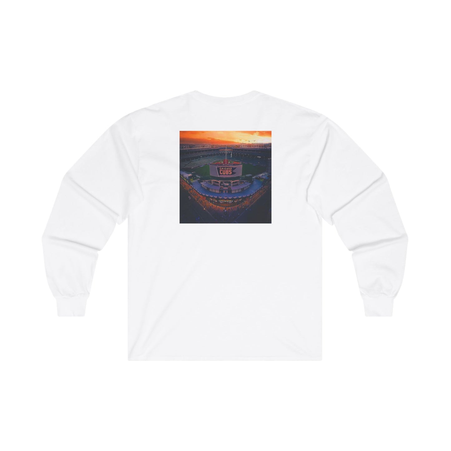 Unisex Ultra Cotton Long Sleeve Tee - Stadium Sunset Graphic Tee