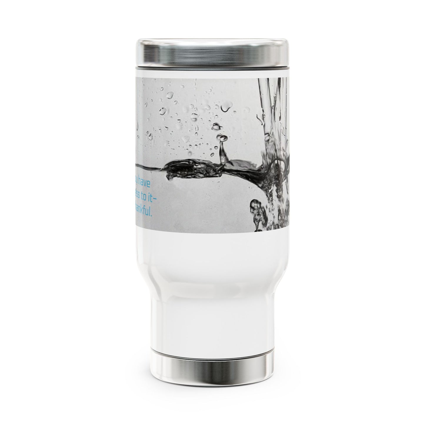 H2- 0h So Thankful Stainless Steel Travel Mug - 14oz Gratitude Design