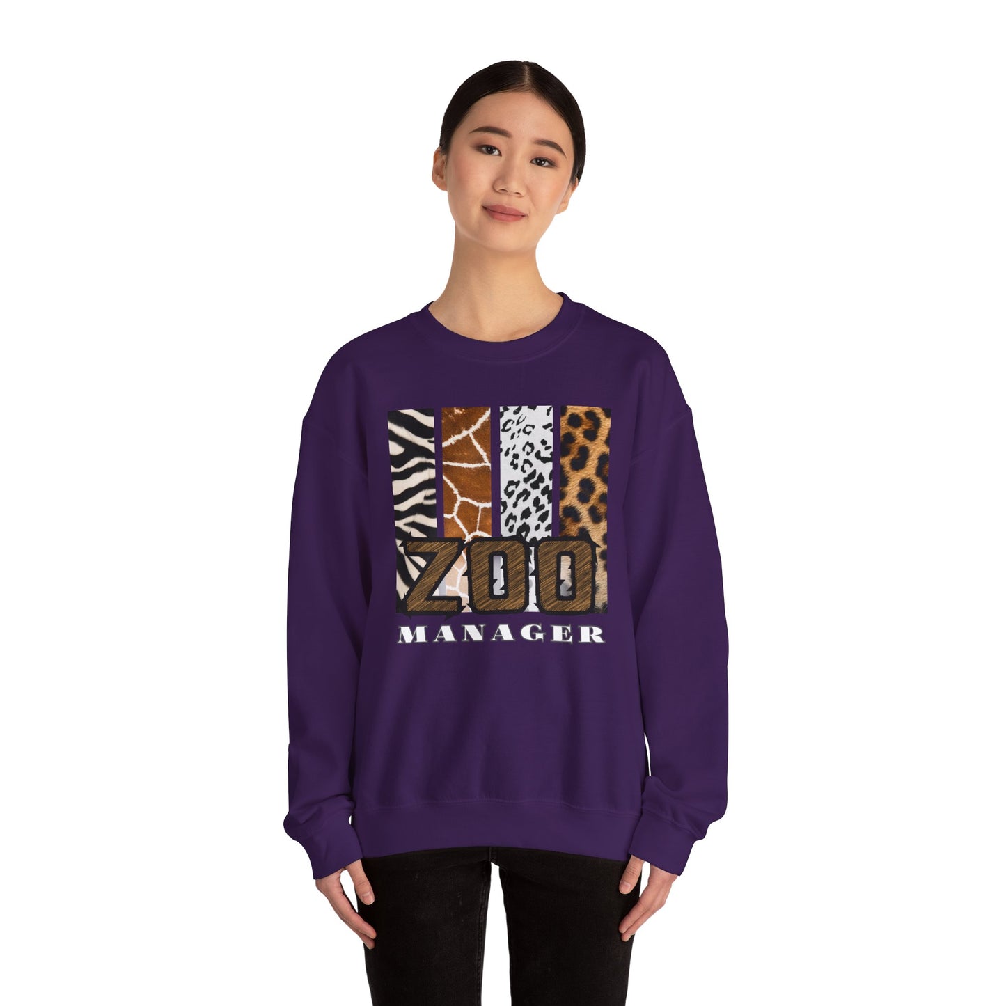 Zoo Manager Crewneck Sweatshirt - Wild Style for Animal Lovers