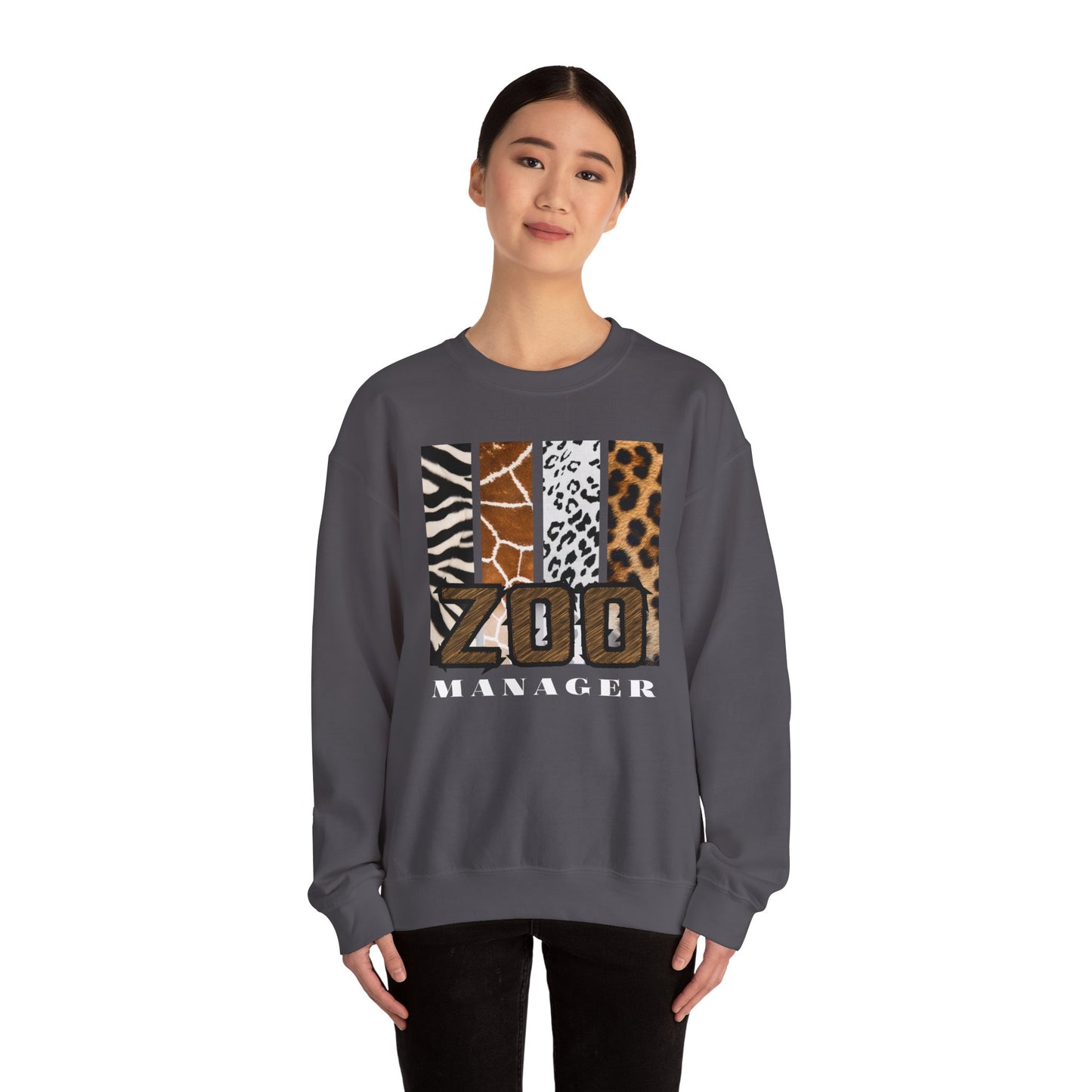 Zoo Manager Crewneck Sweatshirt - Wild Style for Animal Lovers