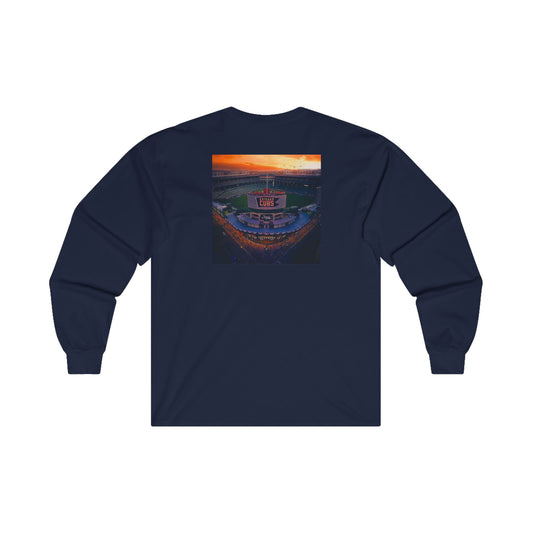 Unisex Ultra Cotton Long Sleeve Tee - Stadium Sunset Graphic Tee