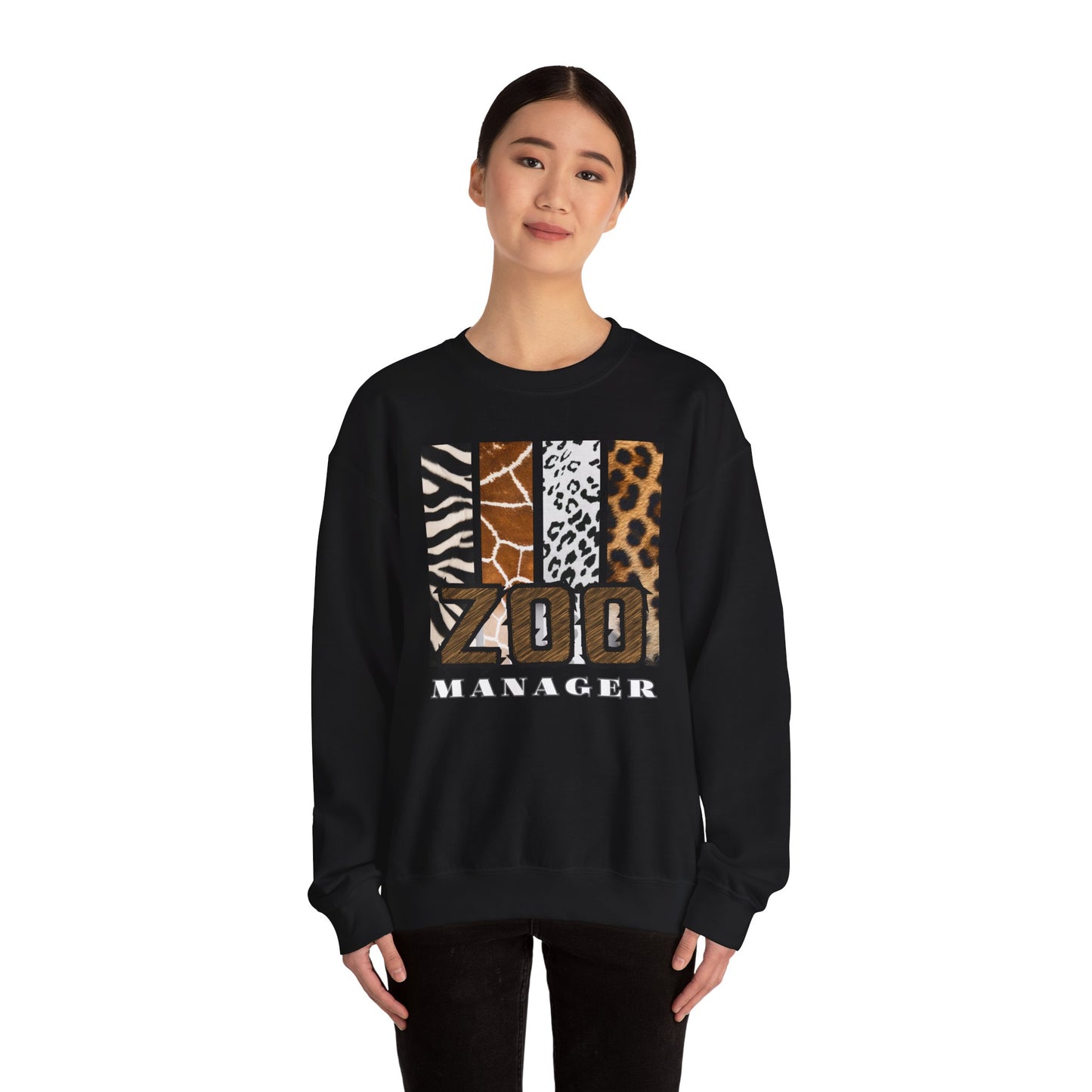 Zoo Manager Crewneck Sweatshirt - Wild Style for Animal Lovers