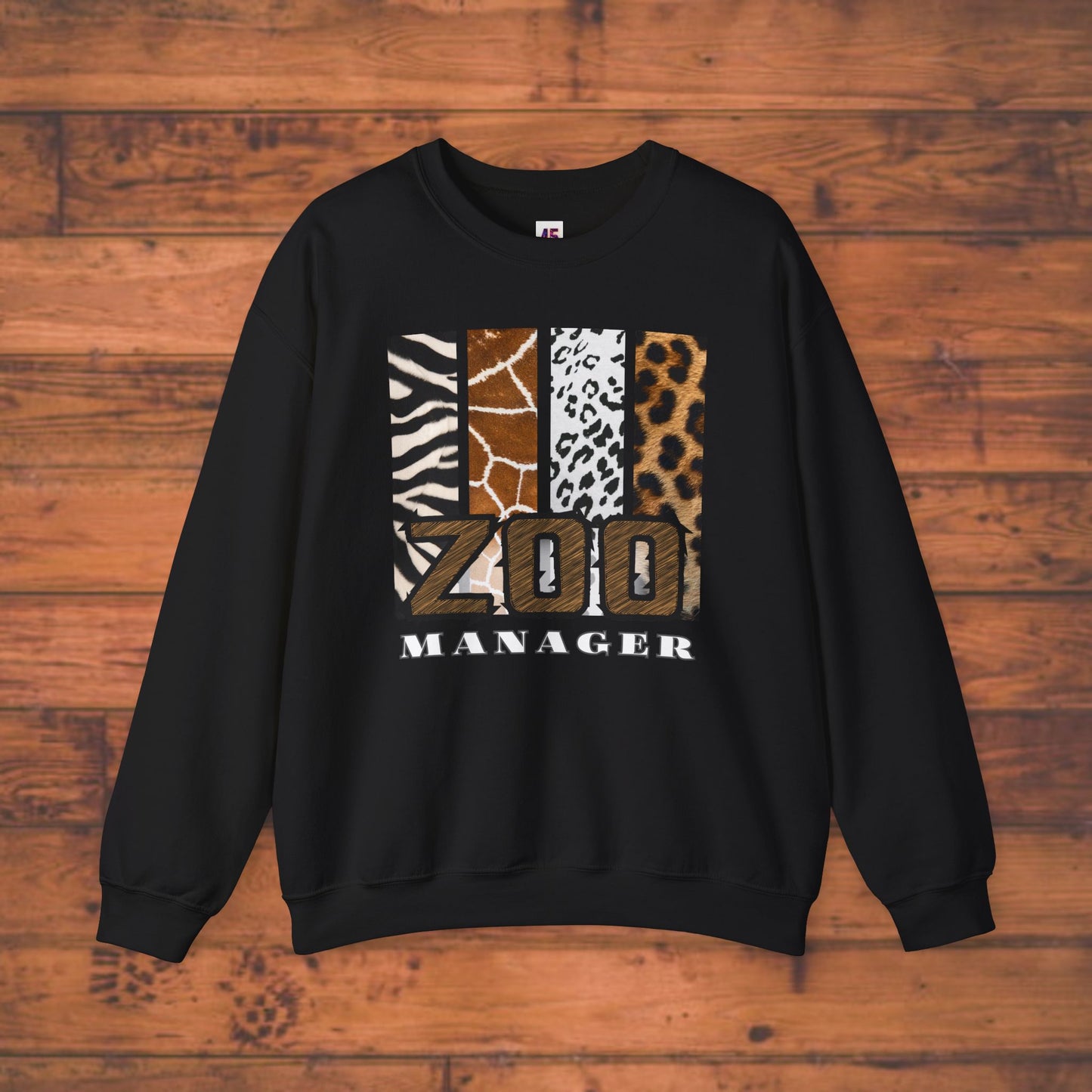 Zoo Manager Crewneck Sweatshirt - Wild Style for Animal Lovers